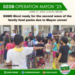 DSWD Bicol ready for the second wave of family food…