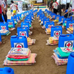 Red Cross Albay chapter distributes water, food and non-food items…